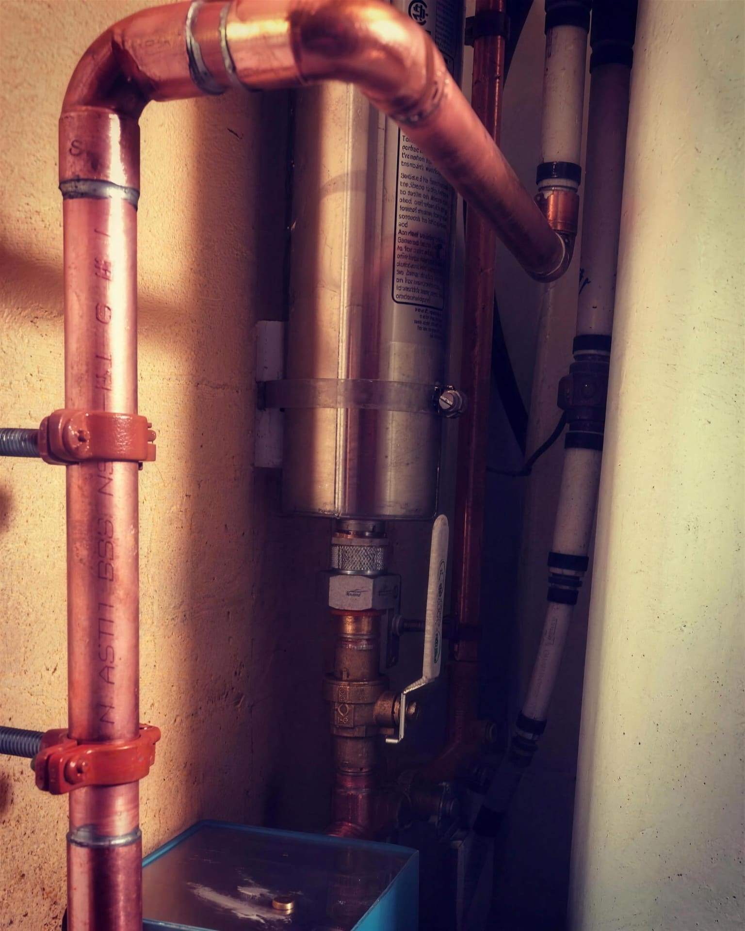 UV treatment and filter system installed by The Laughing Heart Plumbing Company
